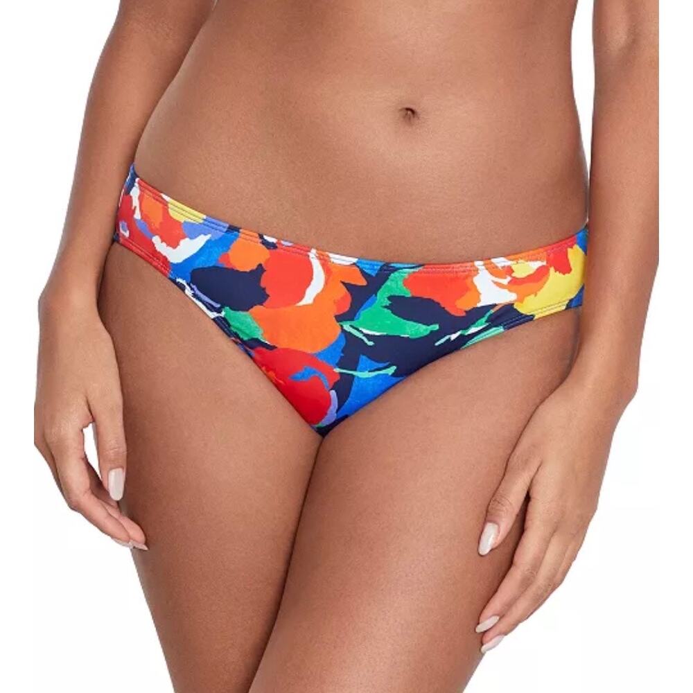 Lauren Ralph‎ Lauren Bikini Bottom Size 14 Printed Hipster Multi Swimwear NEW
